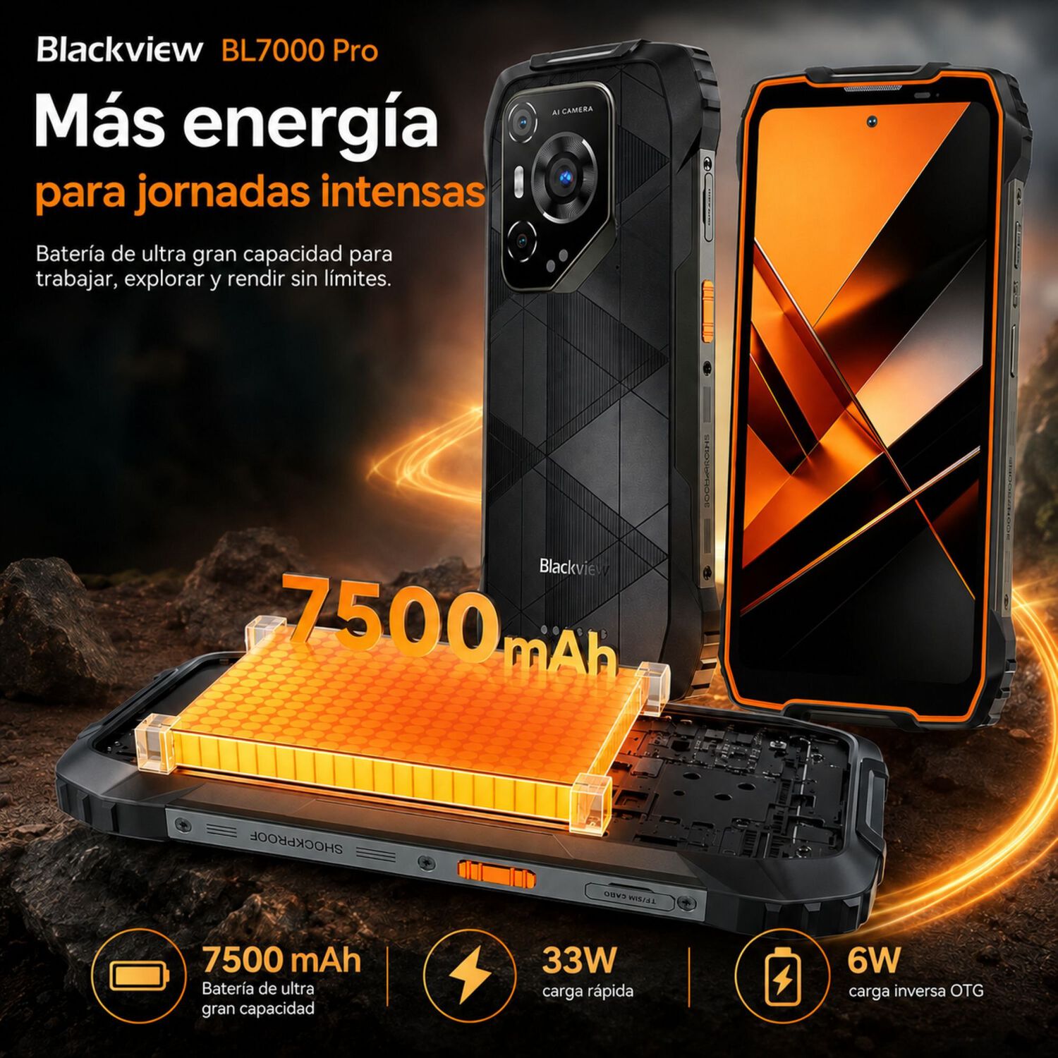 Celular Rugged Blackview Bl7000 Pro 5g 512gb 32gb Ram image number 5.0