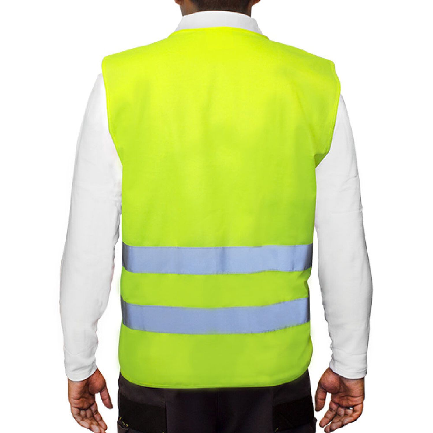 Chaleco Reflectivo Amarillo 2 Cintas Certificado Clase Ii En20471 image number 1.0