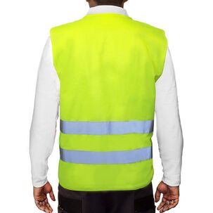 Chaleco Reflectivo Amarillo 2 Cintas Certificado Clase Ii En20471
