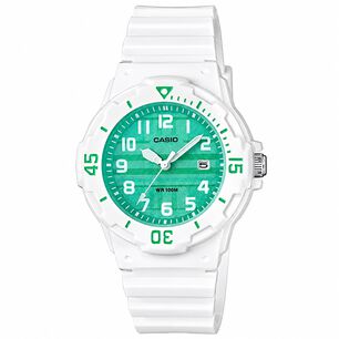 Reloj Casio De Ni&ntilde;a Lrw-200h-3cvdf Blanco / Verde