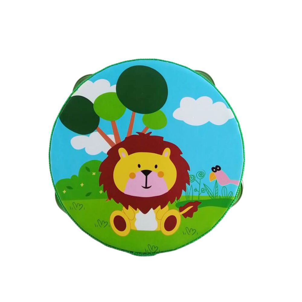 Pandero Pequeño De Madera Infantil De +3 Años De 15x15 Cm image number 0.0