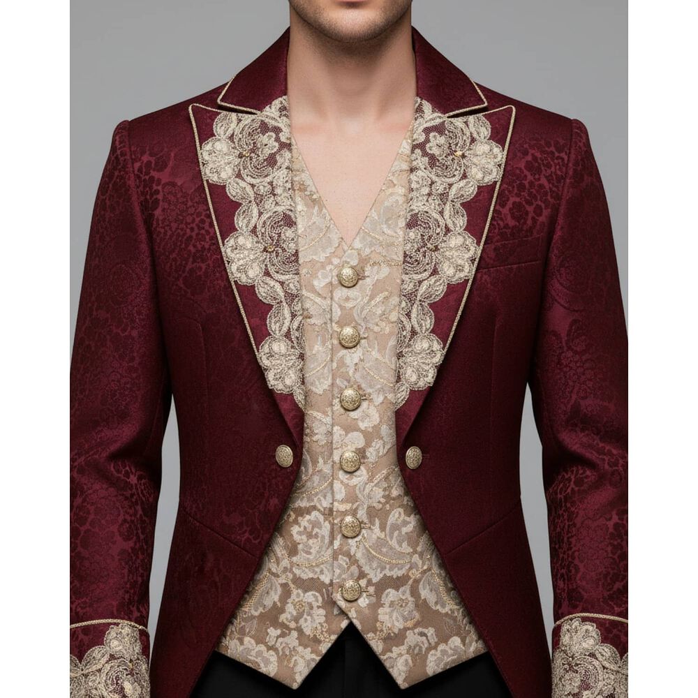 Cosplay Disfraz Traje Victoriano Medieval Chaqueta image number 4.0