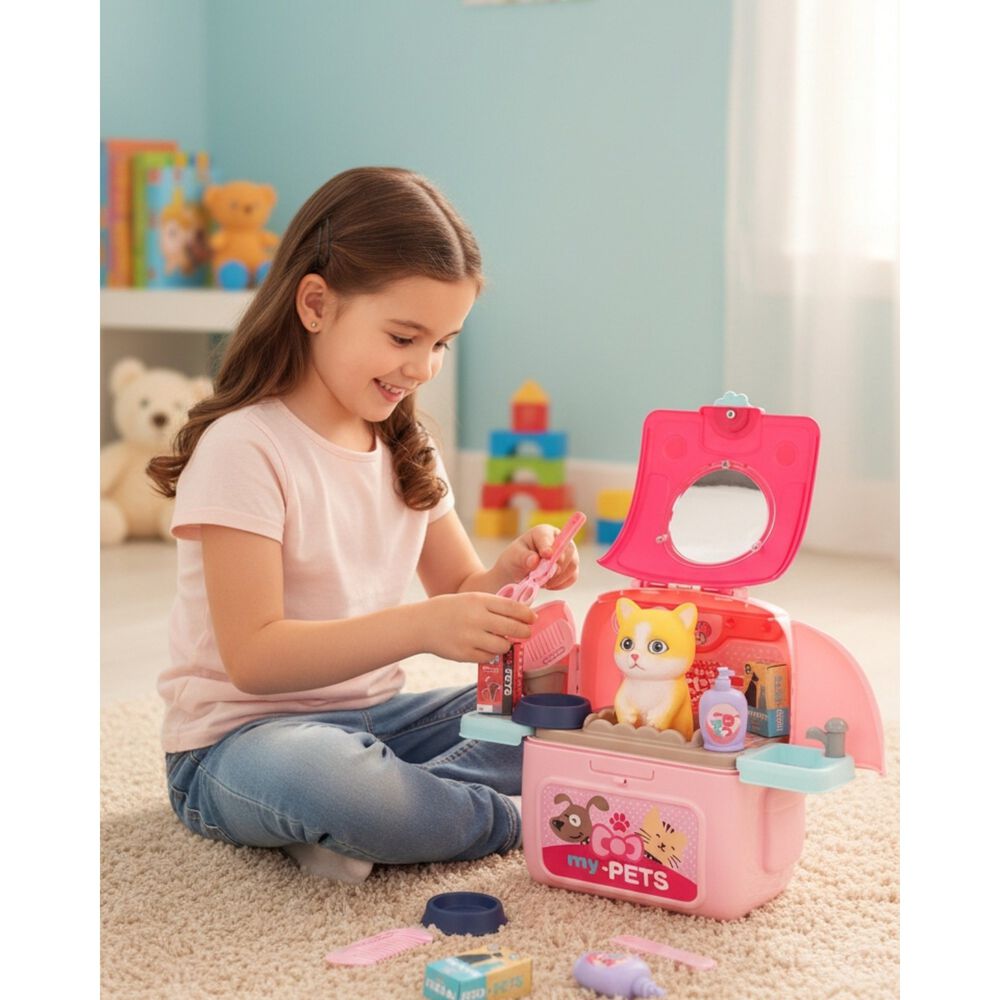 Juguete Set Mochila De Veterinario Gatito Para Ni&ntilde;os image number 2.0