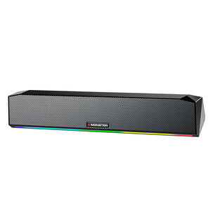 Parlante Gamer Rgb Barra Sonido 25w Monster G01 - Ps
