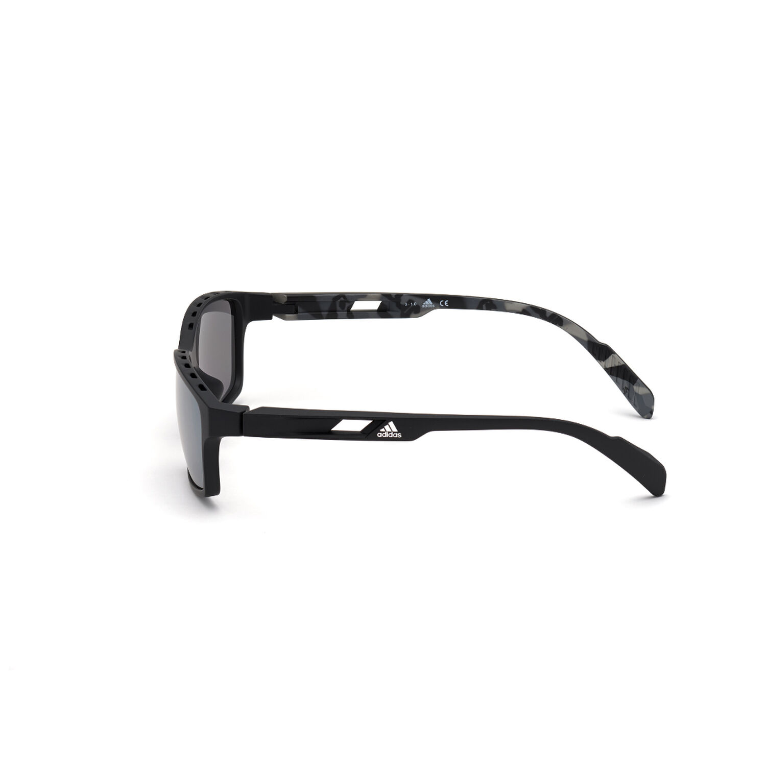 Lentes De Sol Matte Black Espejados Adidas Sport image number 2.0