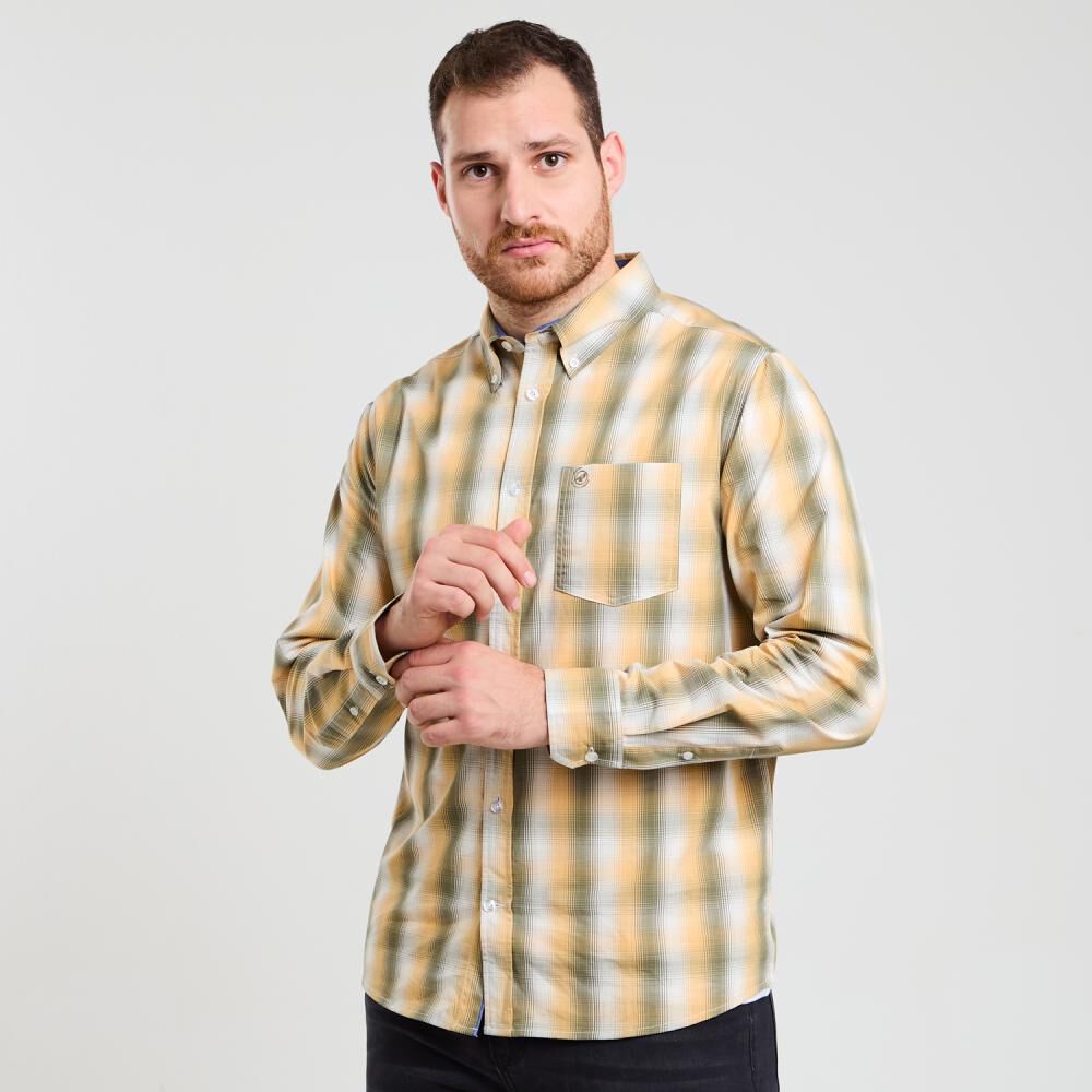 Camisa Cuadrille Regular Manga Larga Hombre Peroe image number 2.0