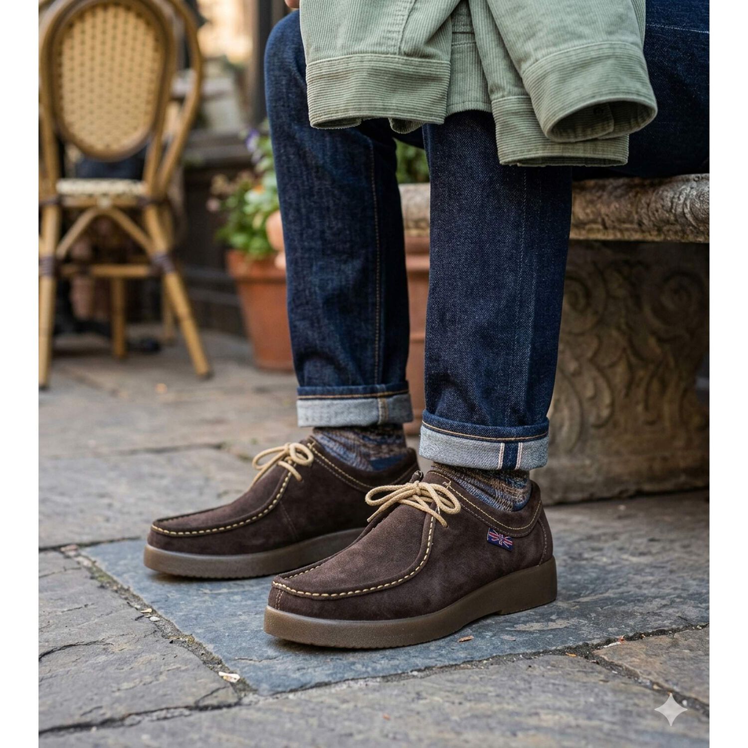 Zapato De Cuero Casual Caf&eacute; Thamrin London Adixt image number 4.0
