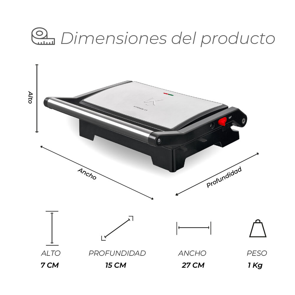 Plancha Panini Master Series Kitchen-it image number 5.0