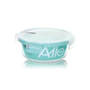 Set 48 Contenedores Hermetico Vidrio Redondo 370ml Allegra