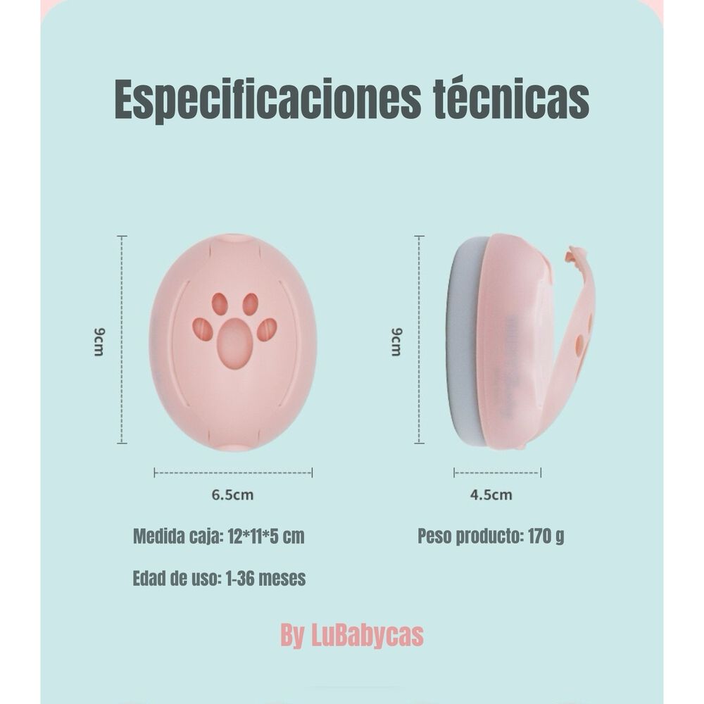 Orejeras Antiruido Auriculares Protectores Beb&eacute;s Rosado image number 7.0
