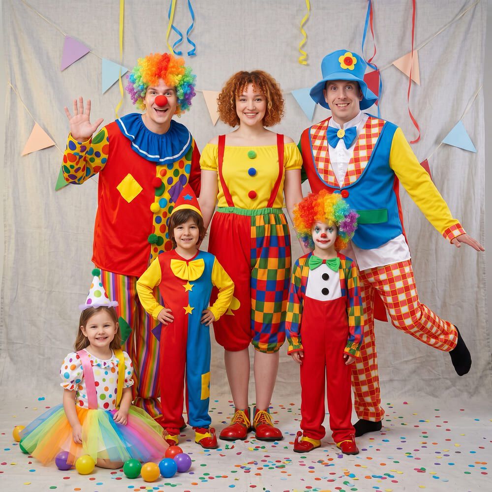 Disfraz Cosplay Payaso Buf&oacute;n Ni&ntilde;o Ni&ntilde;a Carnaval Adulto image number 21.0