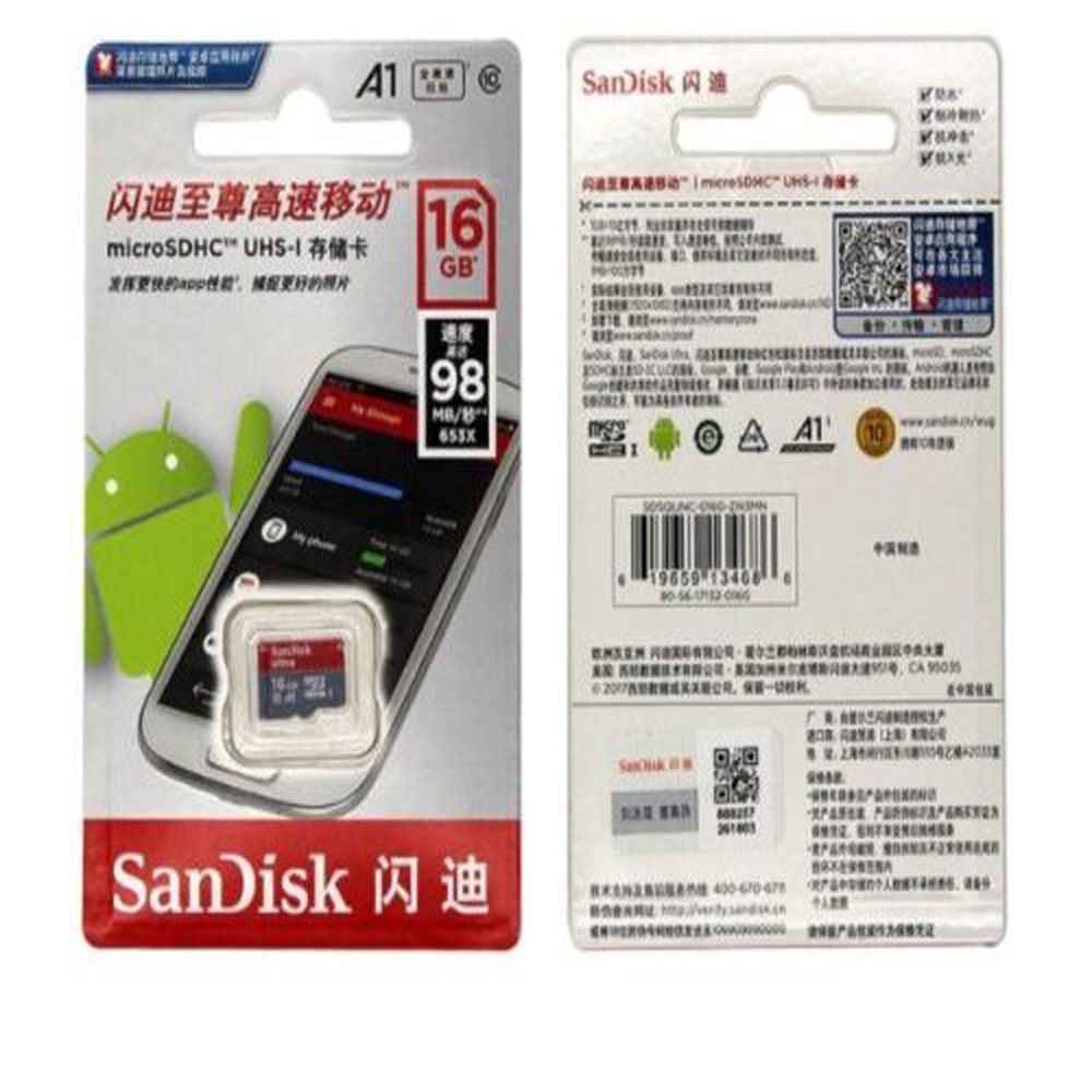 Tarjeta Memoria Micro Sd Sandisk Ultra 16 Gb Original Compatible Nintendo Switch Go Pro A1 U1 V10 Clase 10, 120 Mb/s image number 4.0