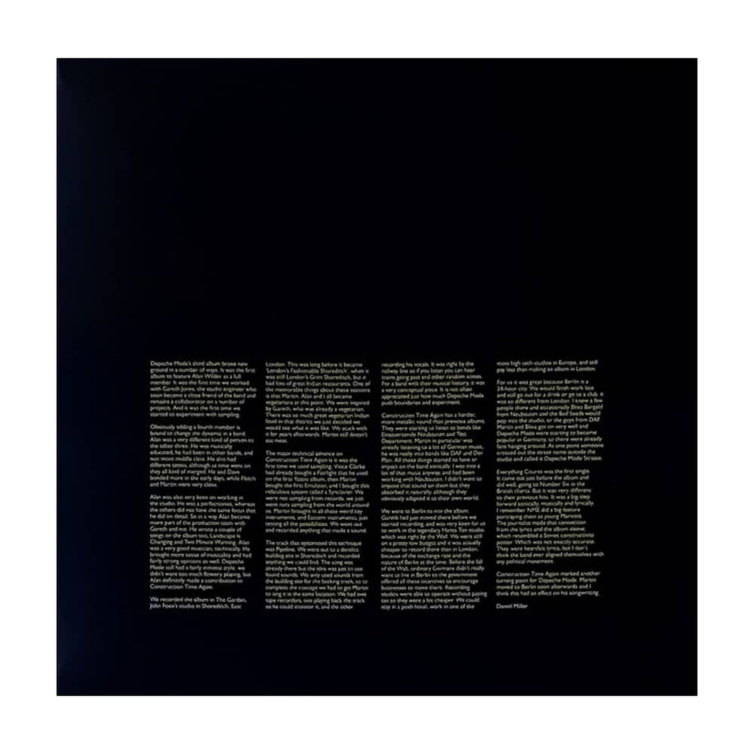 Depeche Mode - Construction Time Again | Vinilo image number 3.0