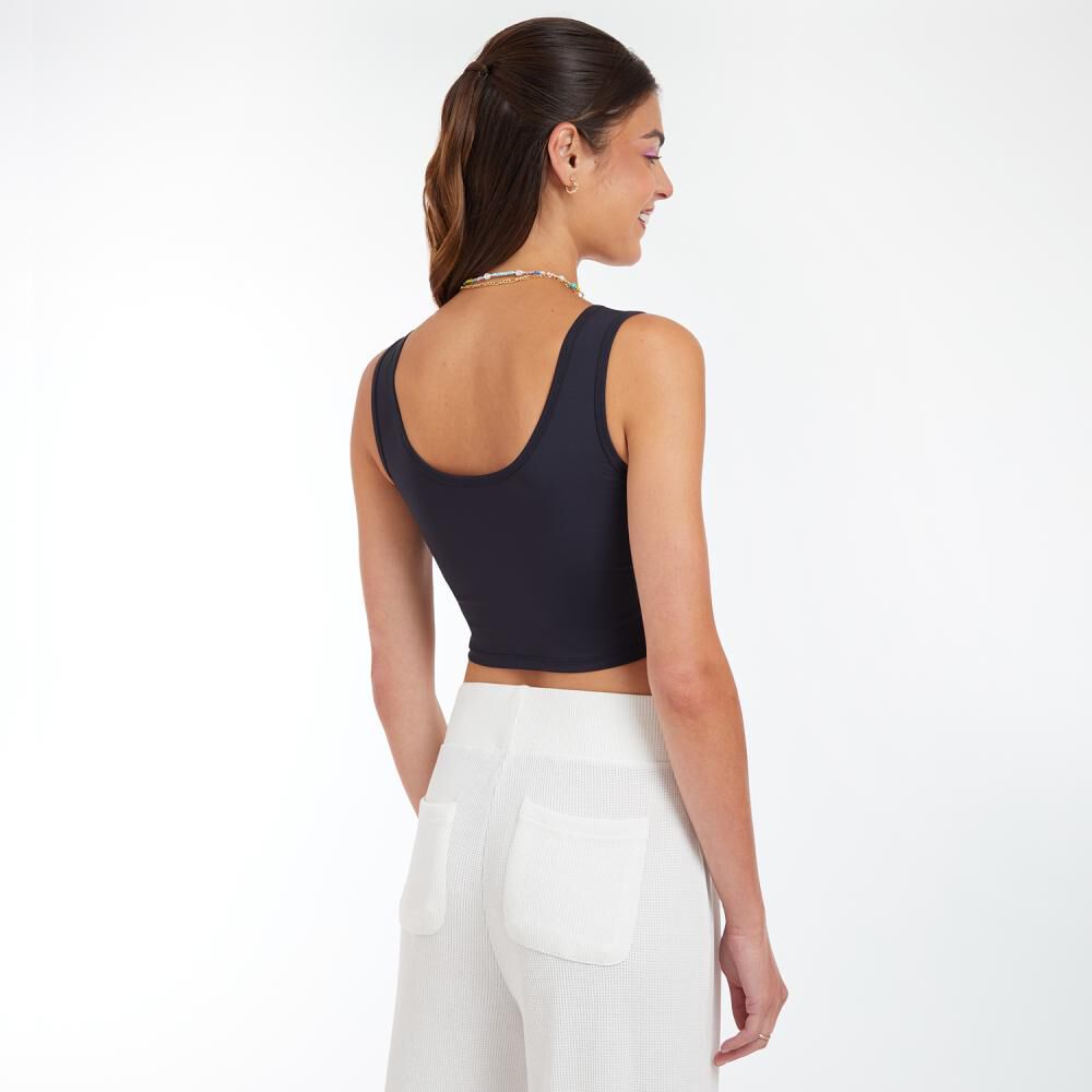 Peto Crop Sin Mangas Cuello Redondo Mujer Freedom image number 3.0