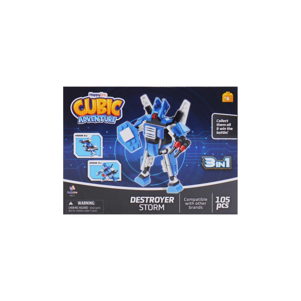 Bloques Happy Line Robots 3 En 1 image number 4.0
