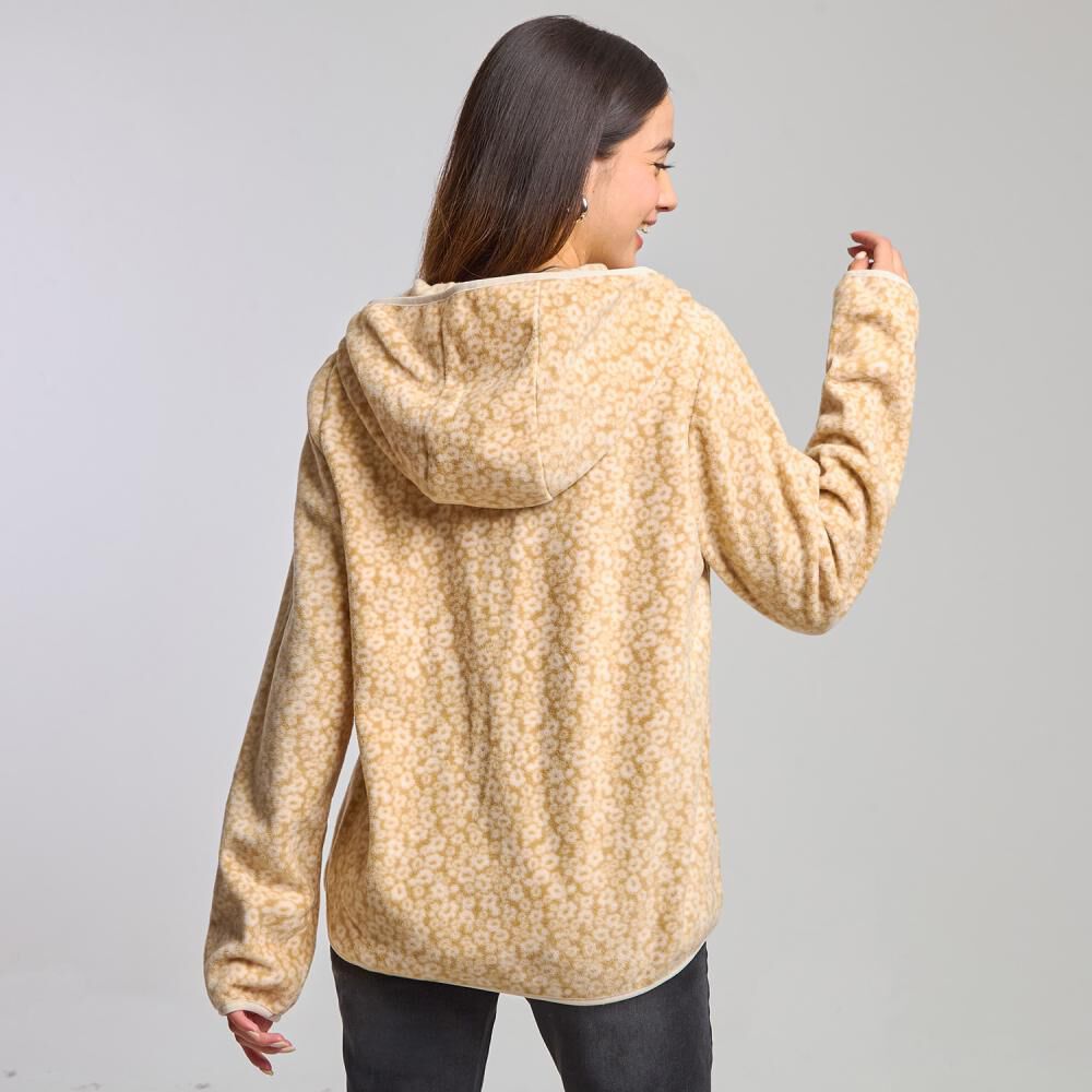 Polerón Polar Full Print Cuello Alto Con Capucha Mujer Freedom image number 3.0