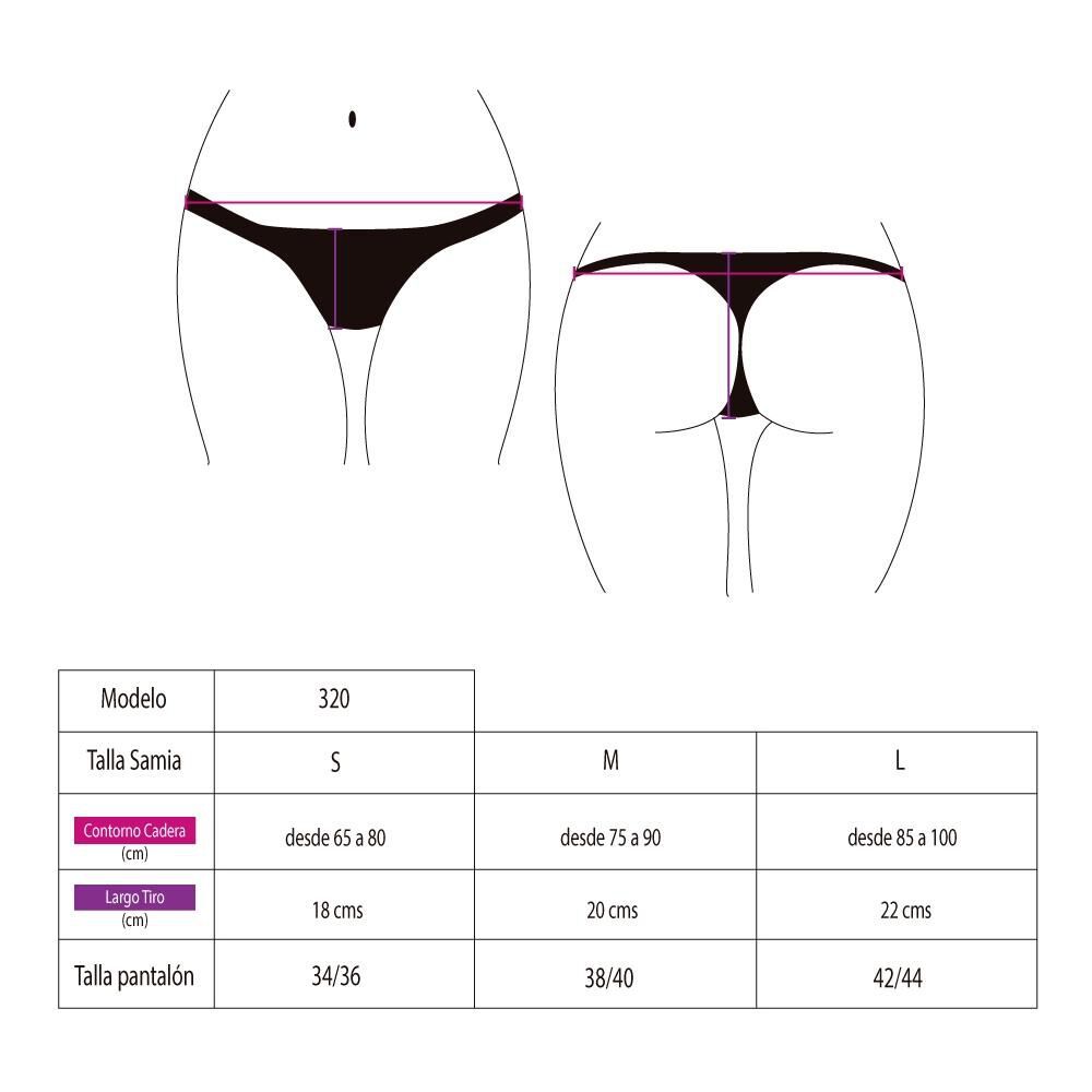 Bikini Colaless Cadera Ajustable Negro image number 3.0