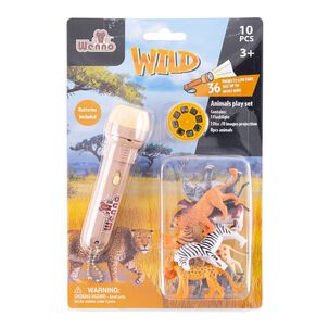 Linterna Con Proyección Animales Salvajes Linterna Con Proyección Animales Salvajes