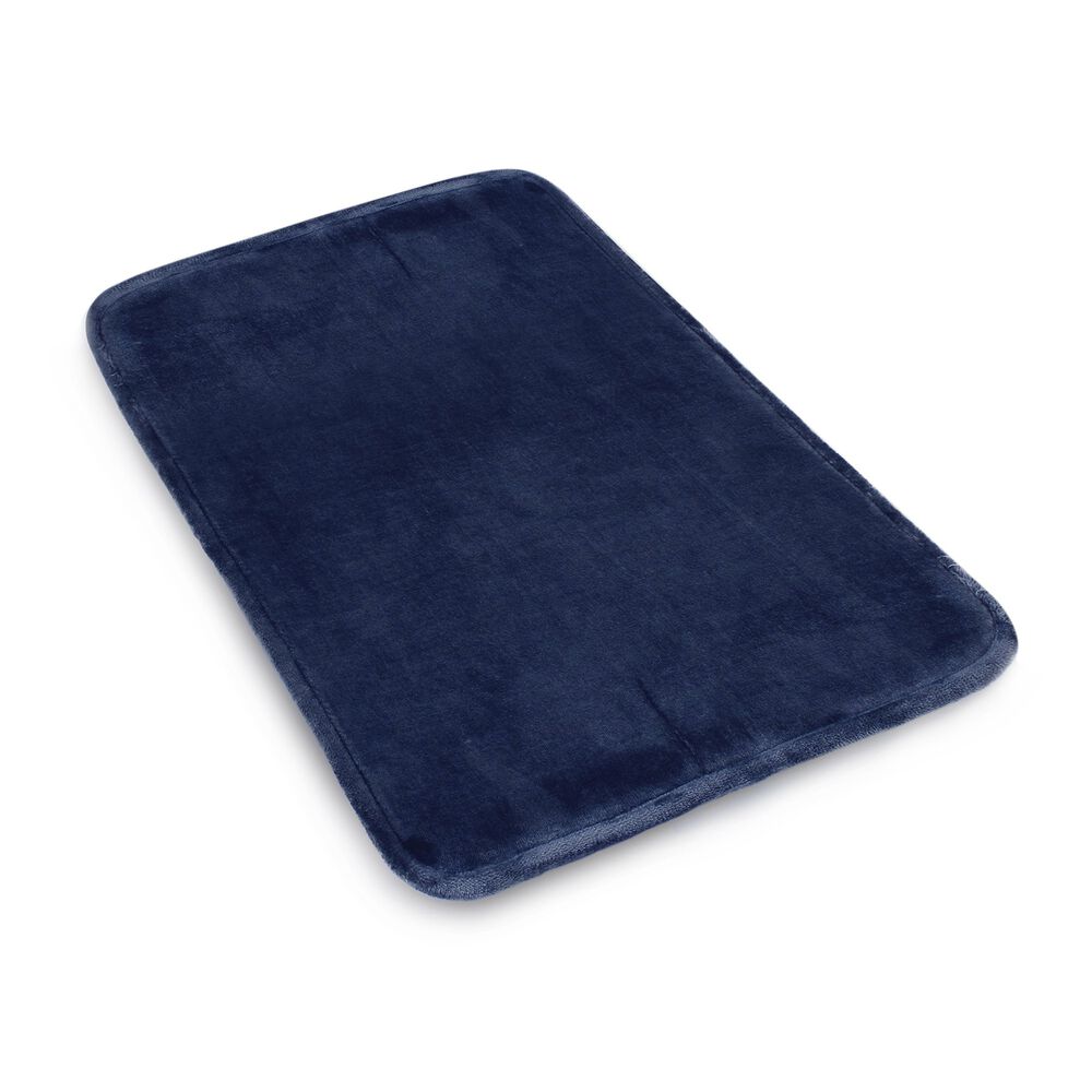 Pack 2 Alfombras De Ba&ntilde;o Nautica Home 40x60cm Flannel Antideslizante Azul image number 2.0