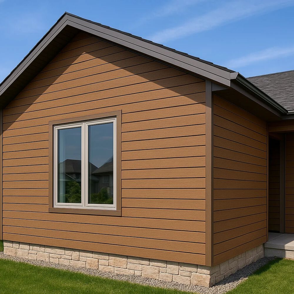 Pack De 5 Revestimientos Siding Wpc Exterior Color Gris Oscuro image number 0.0