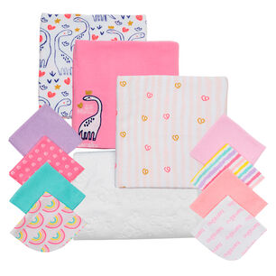 Set 12 Piezas Baby Gift Bambino Creations Dinosaurio Fucsia