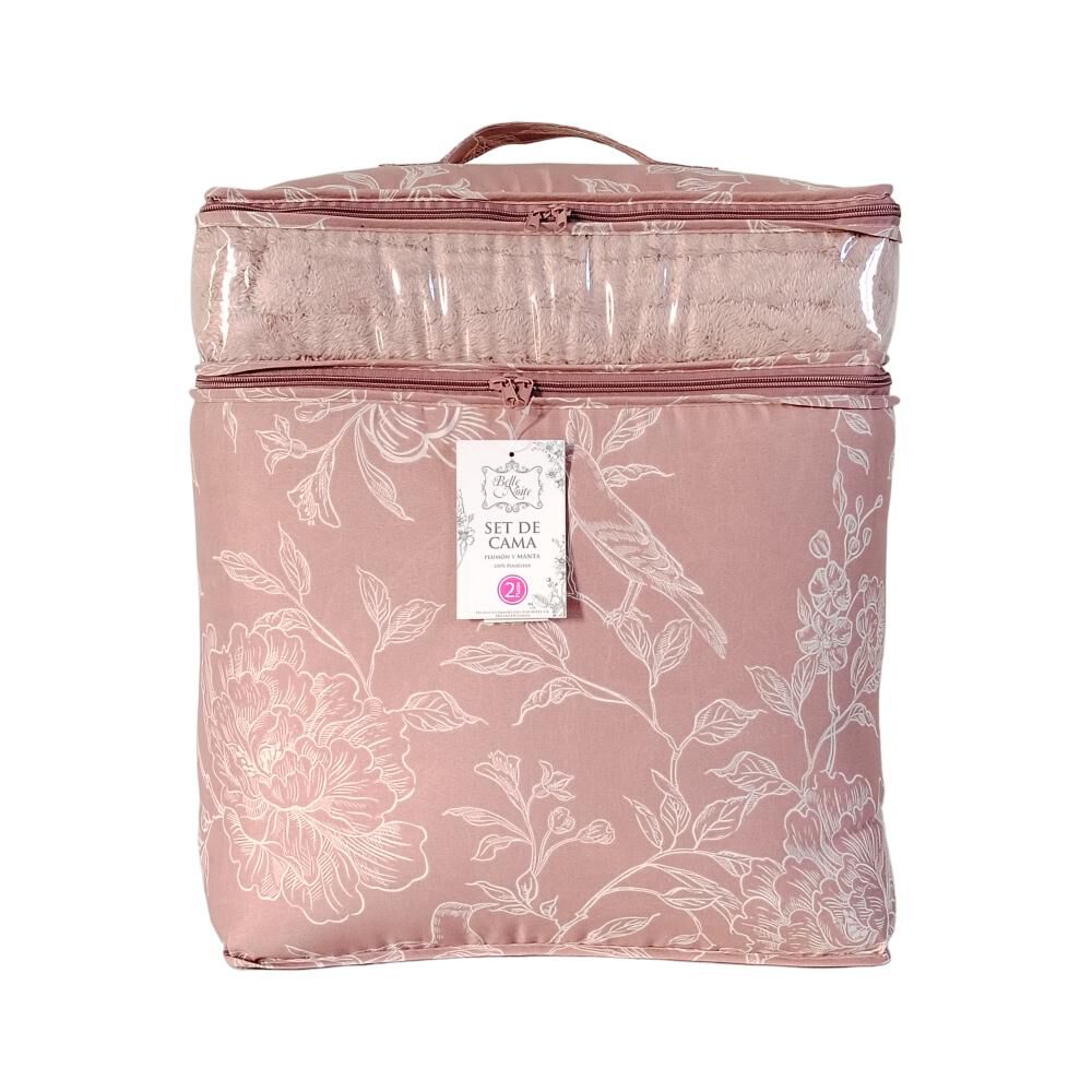 Set Plum&oacute;n Belle Noite Orquidea / 2 Plazas + Manta 130x160 Cm image number 5.0