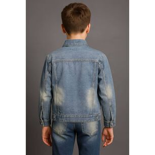 Chaqueta Mezclilla Ni&ntilde;o Look Urbano Y Funcional