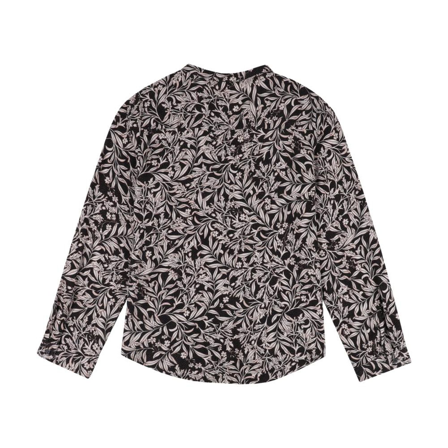 Blusa Full Print Manga Larga Roll Up Cuello V Mujer Geeps image number 1.0