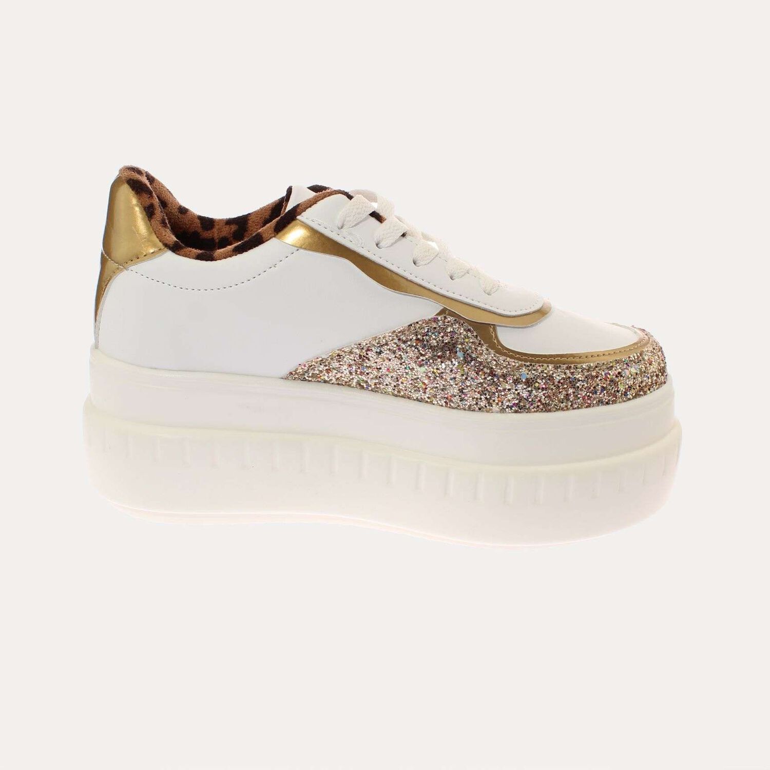 Zapatilla Plataforma Blanco/dorado V&iacute;a Franca Art. 5s212b0098dgold image number 3.0