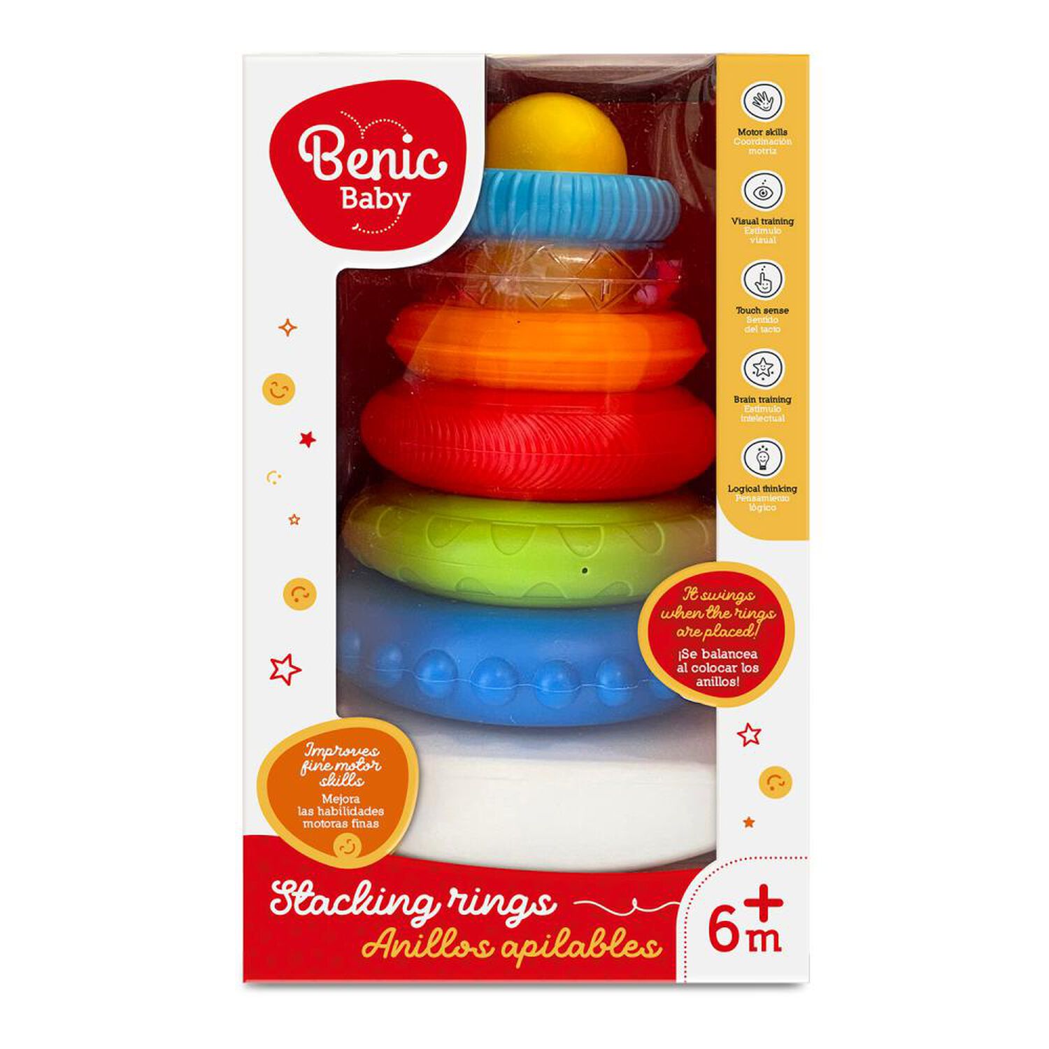 Anillos Apilables Didactico Benic Baby image number 0.0