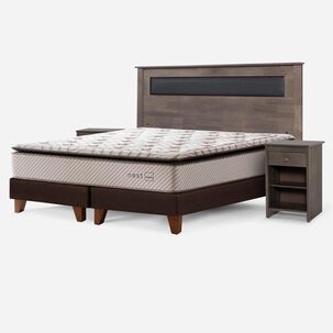Cama Europea Rosen Nest / 2 Plazas / Base Dividida + Set De Maderas