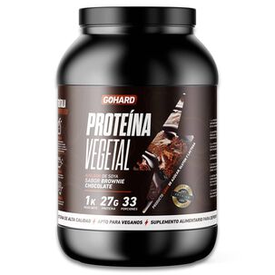 Prote&iacute;na Vegetal Soya Gohard 1kg Sabor Brownie Chocolate