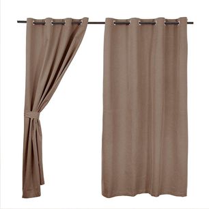 Set Cort. Blackout Arg 140x220 Cms Beige