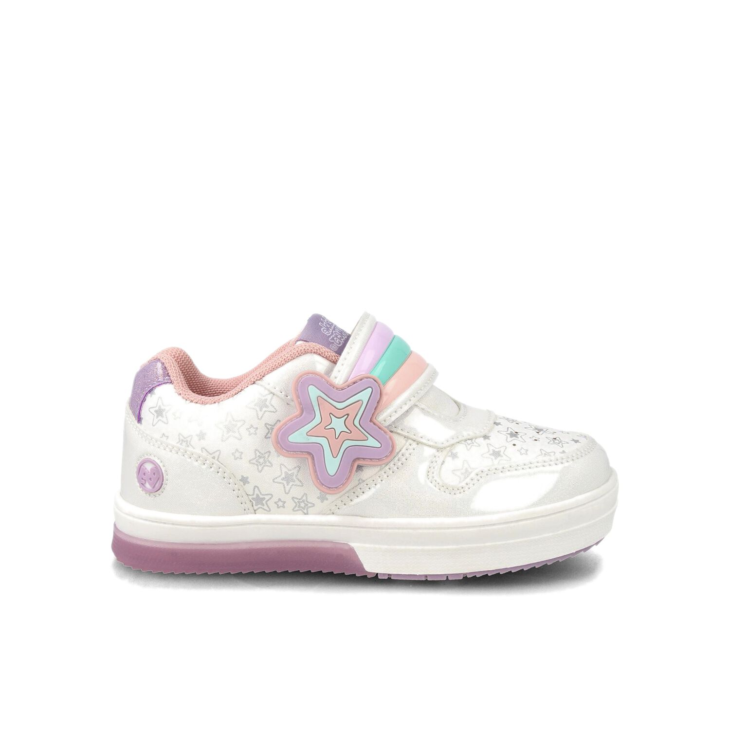 Zapatilla Ni&ntilde;a Bubblegummers Neon Plateado/blanco image number 0.0