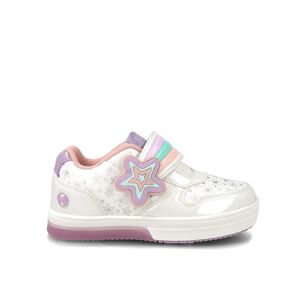 Zapatilla Ni&ntilde;a Bubblegummers Neon Plateado/blanco
