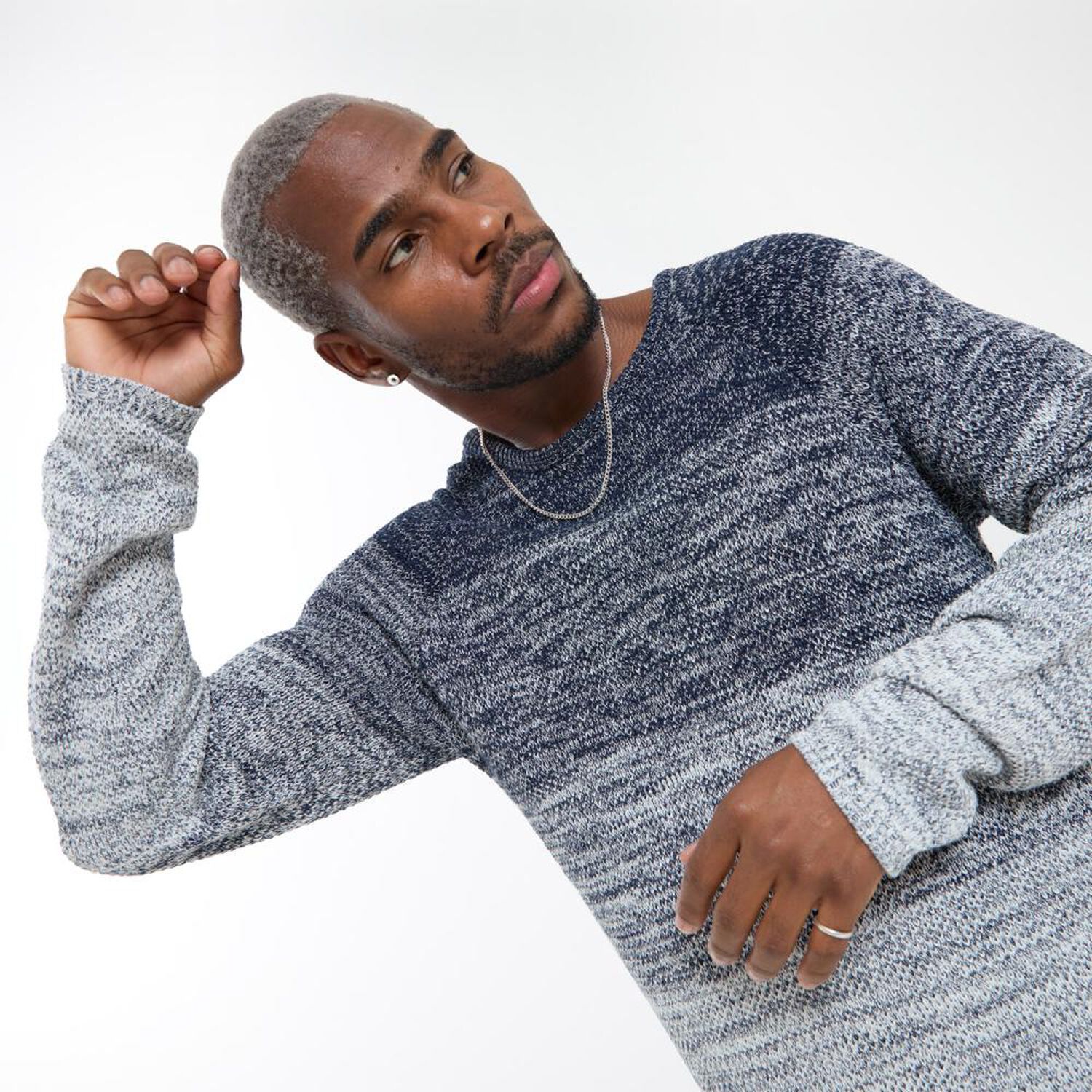 Sweater Slim Manga Larga Cuello Redondo Hombre Rolly Go image number 4.0