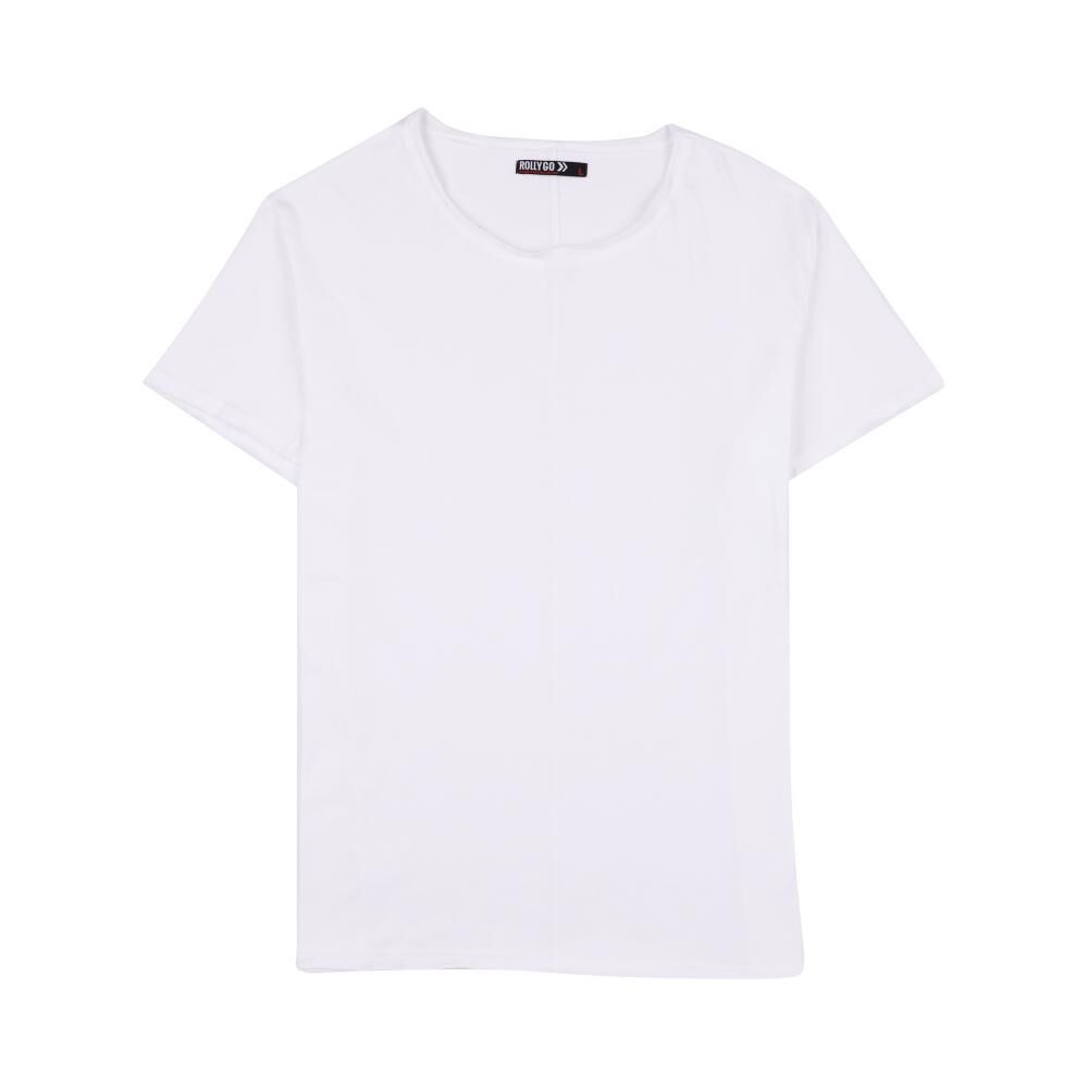 Polera Lisa Slim Fit Manga Corta Cuello Redondo Hombre Rolly Go image number 0.0