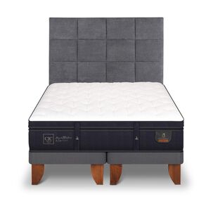 Cama Europea Cic Super Premium / 2 Plazas / Base Dividida + Respaldo Cama Europea Cic Super Premium / 2 Plazas / Base Dividida + Respaldo