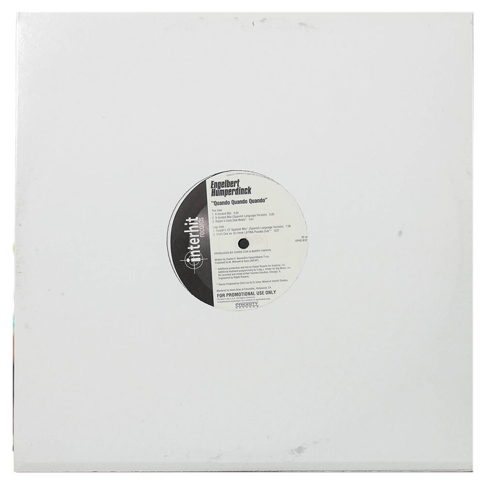 Engelbert Humperdinck - Quando Quando Quando | 12" Maxi Single Usado image number 1.0