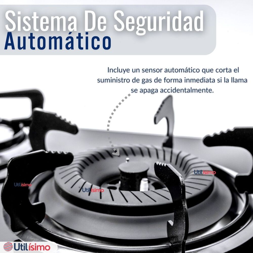 Encimera Gas Licuado 3 Platos Vidrio Templado image number 7.0