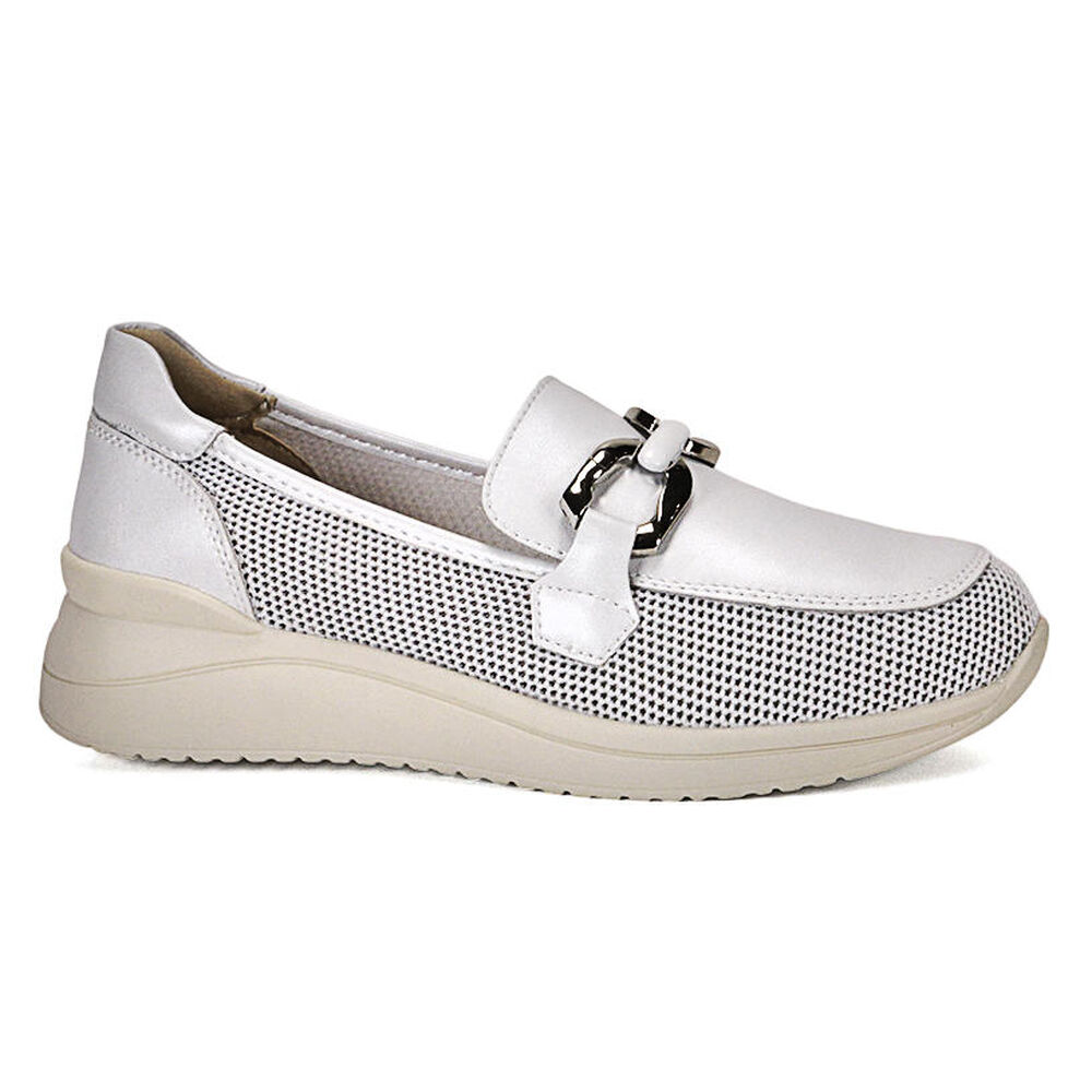 Mocasín Cuero Zully Blanco image number 0.0