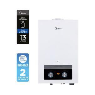 Calefont Midea MGWH13-26MDNCLW-GL  / Tiro Natural / Gas Licuado  / 13 Litros