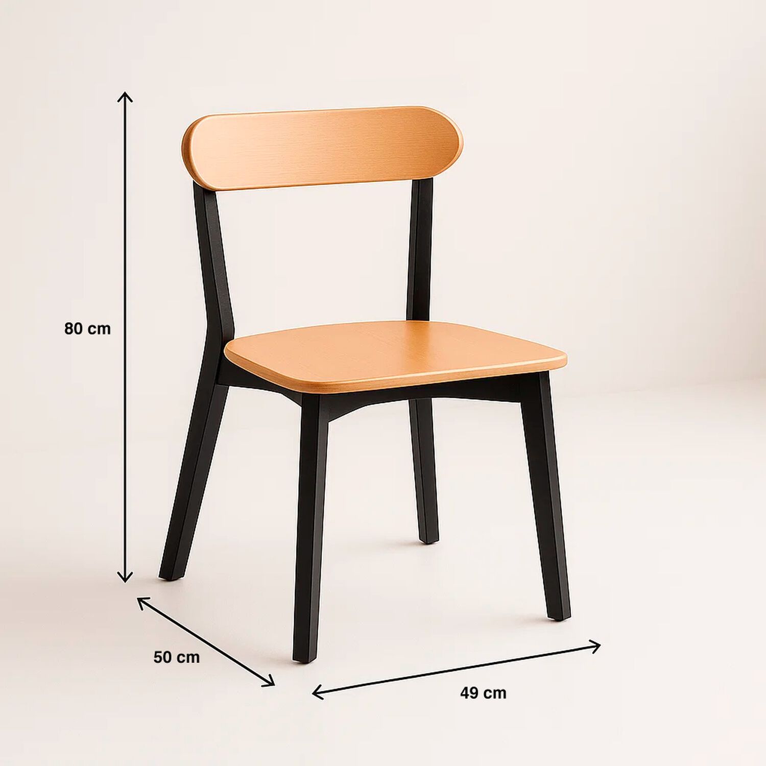Silla Fresno De Madera - Negra image number 3.0