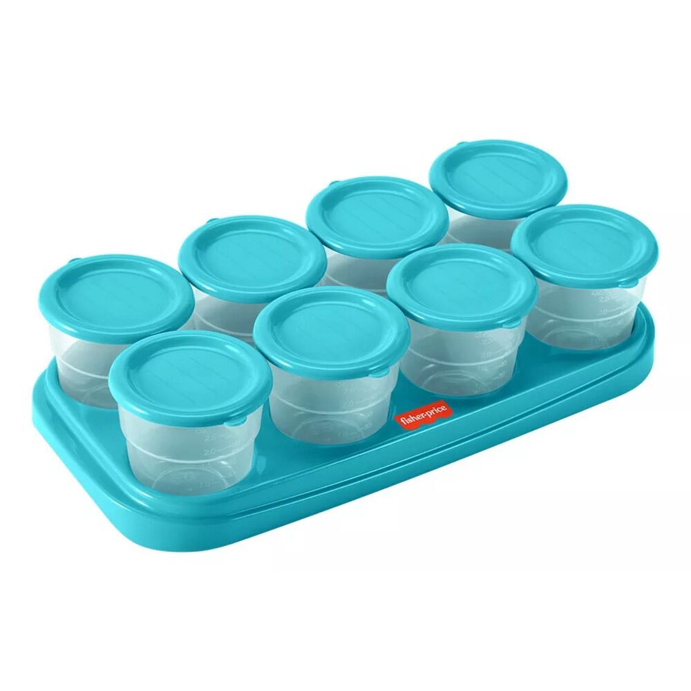 Potes Para Congelar Papilla Bandeja 8 Fisher Price Azul image number 0.0