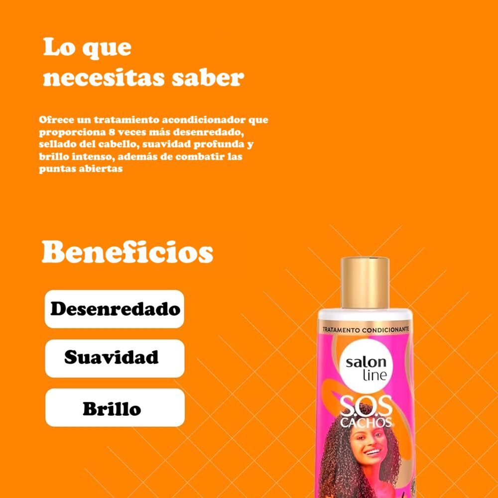 Sos Acondicionador Ultra Gloss Pronta 500ml Salon Line image number 4.0