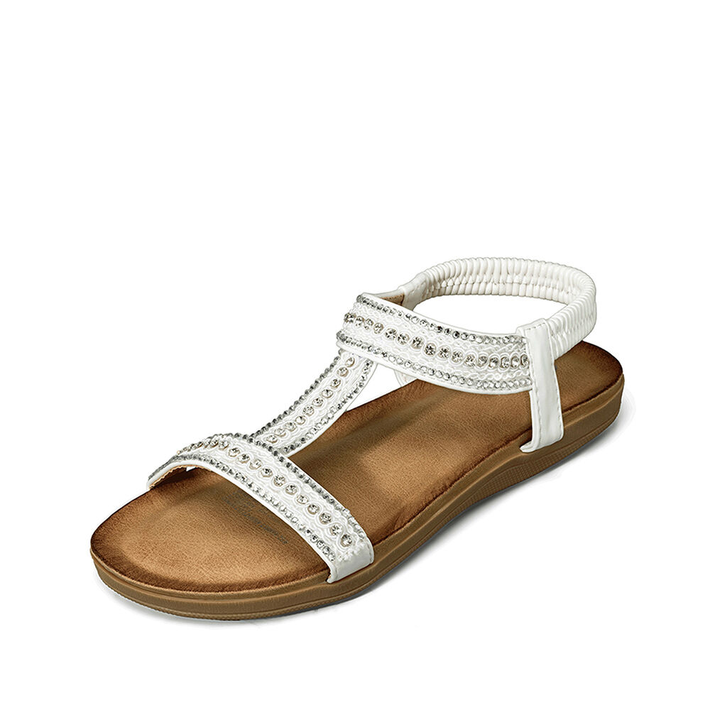 Sandalia Casual Plana Pedrer&iacute;a Mujer Weide Jn721 image number 4.0