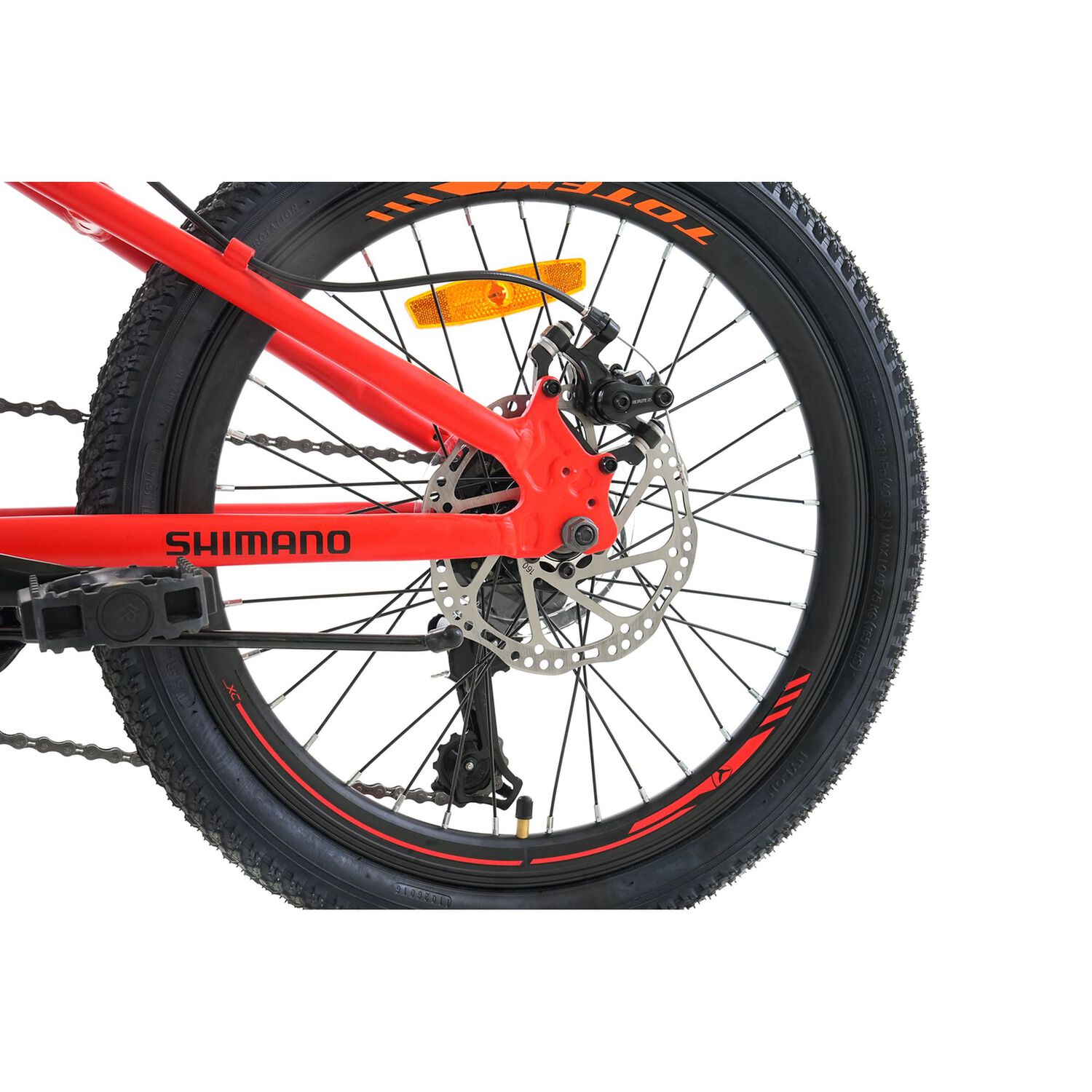 Bicicleta Totem Mtb Aro 20 Modelo Storm Rojo image number 2.0