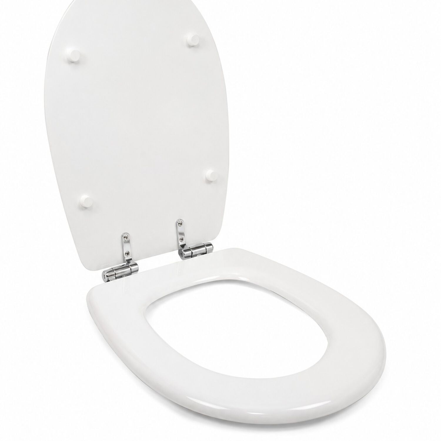 Asiento Tapa Wc Elongado De Madera Con Bisagras Metalica Y Cierre Sueve Modelo Hessen Marca Taumm image number 3.0