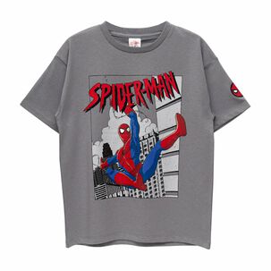 Polera Ni&ntilde;o Bubblegummers Amazing Spiderman Gris