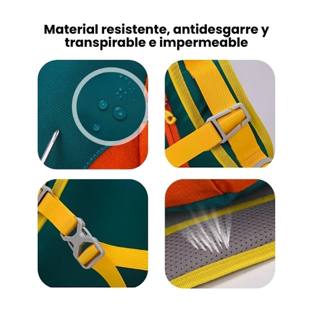 Mochila Bolso 15 Litros Escolar Senderismo Aire Libre image number 2.0